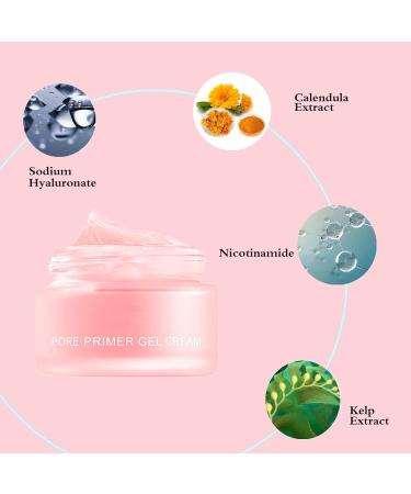 Pore Primer Gel Cream | Invisible Pore Face Primer & Mattifying Make-up Base | Oil Control & Moisturizing Gel for Smooth Skin - International Shipping - Buy Online on GoSupps.com