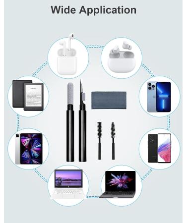 Airpods Pro Cleaner Kit with Multi-Function Cleaning Pen and Plush Cloth - Black - Buy Online on GoSupps.com