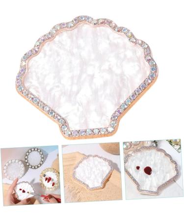  NOLITOY NOLITOY Nail Art Palette Nail Polish Tray Nail Display Stand Resin Palette Makeup Mixing Tray Nail Art Plates Nail Display Plates - Buy Online on GoSupps.com