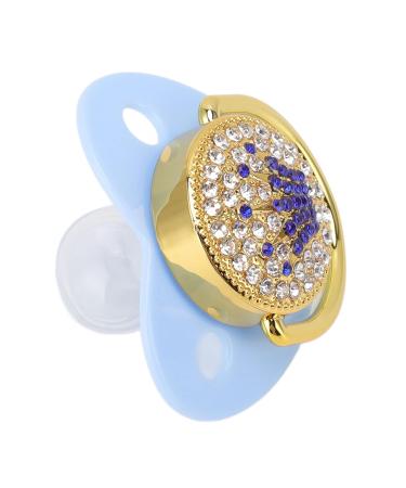 Ultra-Light Silicone Baby Pacifier | Soft Bling for Newborns (6-18 Months) | Expert Pediatric Design (M Blue) - Buy Online on GoSupps.com