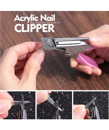 Teenitor 500 Pcs Clear French Nail Tips Kit with Nail Glue and Tools - Buy Online on GoSupps.com