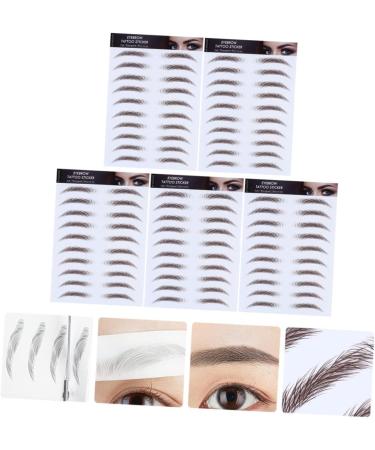 FOMIYES 15 Pcs Eyebrow Stickers Brow Transfers Artificial Eyebrow Temporary Brow Tattoos 6d Tool Water Proof - Buy Online on GoSupps.com