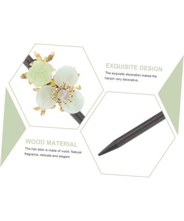 minkissy Hairpin Hairpin Hair Bun Stick Picks Decorative Hair Sticks Metal Hair Clips for Women Chinese Hair Chopsticks Vintage Hair Clips Han Clothing Hairpin Miss Wooden Glass Accessories - Buy Online on GoSupps.com