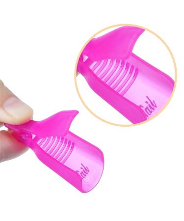 Ime Nail Polish Remover Clips Set - 10 Pcs Gel Cap Soak Clips for UV Manicure & Nail Art | Efficient Gel Polish Removal Tool - Buy Online on GoSupps.com