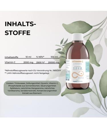 Mighty Elements Liposomal Vitamin C 2000 mg - Vegan Gluten-Free Immune Support Orange Flavor 250 ml Liquid in Glass Bottle - Buy Online on GoSupps.com