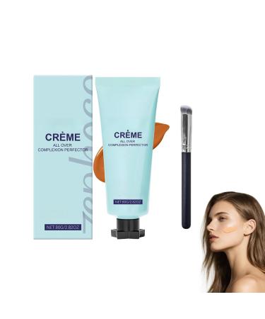 Zynewa Super Cream All-Over Perfector moisturizing CC foundation sweat-resistant and waterproof long-lasting skin tone balance abrasion-resistant 80g (dark shade)