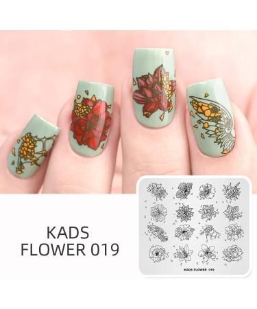 Alexnailart Nail Stamping Plate Multi-Pattern Print Image Stamper Scraper Tool FL019 - Buy Online on GoSupps.com