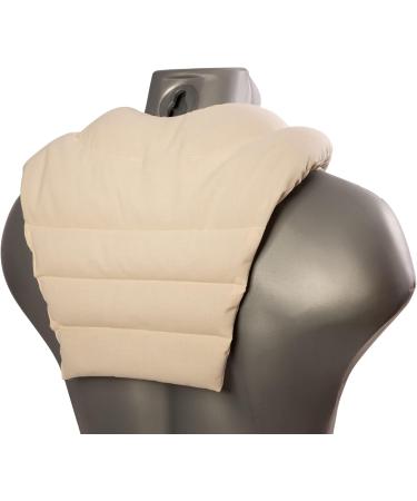 Neck Pillow with Back Support - Raw White Grape Seed Pillow & Heat Pad for Ultimate Comfort - Buy Online on GoSupps.com