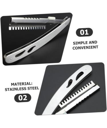 Frcolor Manual Bartraaser Holder - Rustproof Steel Foldable Razor & Eyebrow Trimmer for Men | International Shipping Available - Buy Online on GoSupps.com