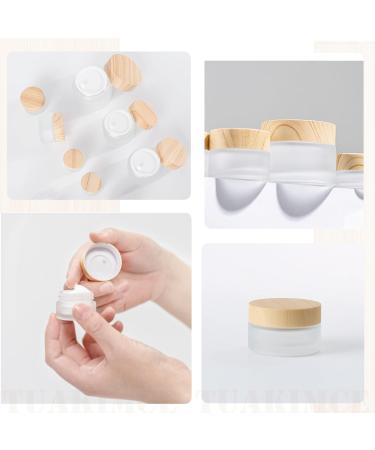 Buy Tuakimce 6-Piece Clear Matted Glass Cream Can Set - 15ml 30ml 60ml - Ideal for Lotions & Cosmetics - International Shipping Available - Buy Online on GoSupps.com
