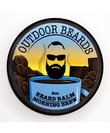 Beard Balm | 2 oz Cleansing Balm for Beards Short or Long | Beard Conditioner for Men | Essential Moisturizer for Every Man's Beard | Leave Hair and Skin Health (Morning Brew)