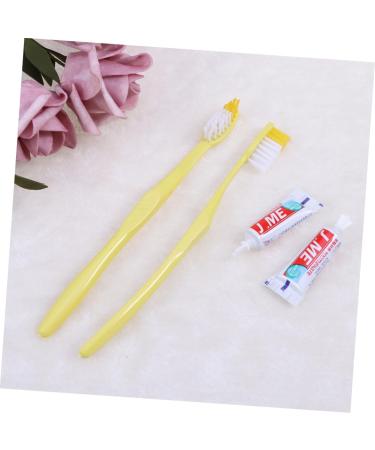 Buy Homsfou 30 pcs Travel Toothbrush & Toothpaste Set - Disposable Hotel Supplies for VIP Travel - Compact Travel Size - Buy Online on GoSupps.com