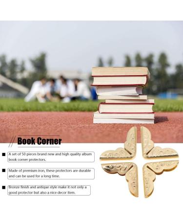 50pcs Scrapbooking Photo Mounting Corners Book Albums Menus Notebook Folder File Corner Protectors(C086 Brass) - Buy Online on GoSupps.com