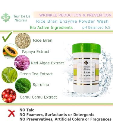 All-Natural Rice & Papaya Enzyme Powder - Daily Exfoliant for Pore Purifying Anti-Aging & Skin Renewal Madagascar Vanilla 2.1 oz - International Shipping Available - Buy Online on GoSupps.com