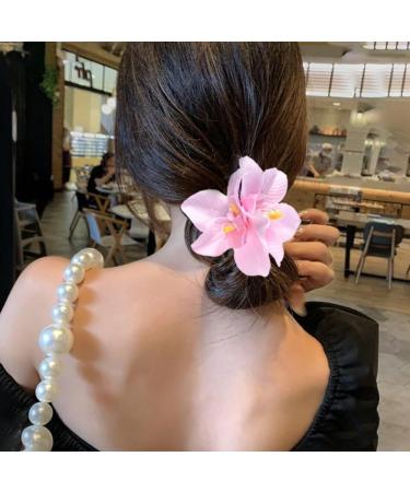 ZSPERKLA 6PCS Bohemian Flower Hairpin Artificial Hawaiian Orchid Flower Hair Clips for Women and Girls Bridal Wedding Party Beach Hair Accessories - Buy Online on GoSupps.com