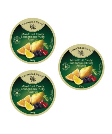 Cavendish and Harvey Mixed Fruit Drops Hard Candy - 200g (3 Pack)