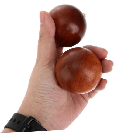 Beavorty Handball Massage Fitness Ball Stress Relief & Hand Training Wooden Balls for Adults | Gymnastics & Exercise Tools - Buy Online on GoSupps.com