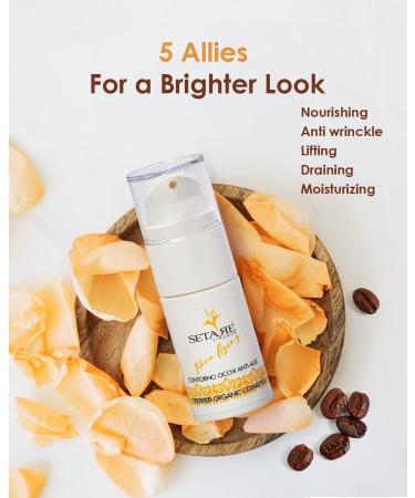 Certified Vegan Organic Anti-Aging Eyes & Lip Cream | Reduces Dark Circles, Puffiness & Bags | Hydrating Daily Treatment - Buy Online on GoSupps.com