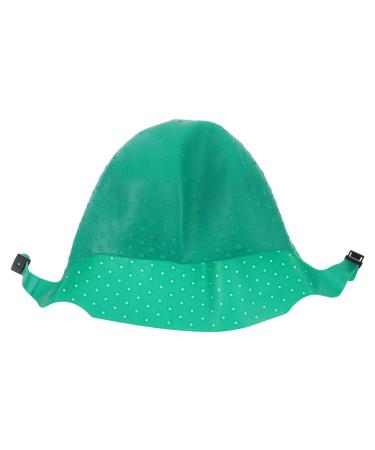 Bonnet de Coloration en Silicone pour M ches - Bonnet de Coloration avec Crochets pour Coiffure en Salon Et Domicile - Outils de R utilisables Vert