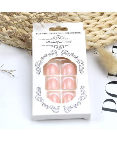 White Glitter Short Square Toe Fake Press On Toenails | Glossy Acrylic False Toenails for Women - 24pcs - Buy Online on GoSupps.com
