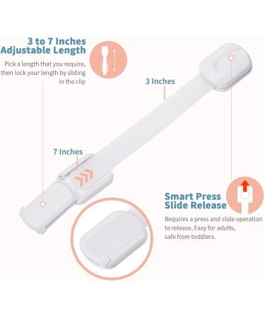 Child Safety Cupboard Locks - 6 Pcs Baby Proofing Kit for Kitchen Cupboards, Fridge & Drawers - Buy Online on GoSupps.com
