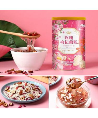 Osmanthus nut lotus root powder soup instant brewed and ready to eat red jujube nut soup rose flavored full belly snack fruit soup Nutritional breakfast gift (Mix and match lotus root powder 2 can) - Buy Online on GoSupps.com