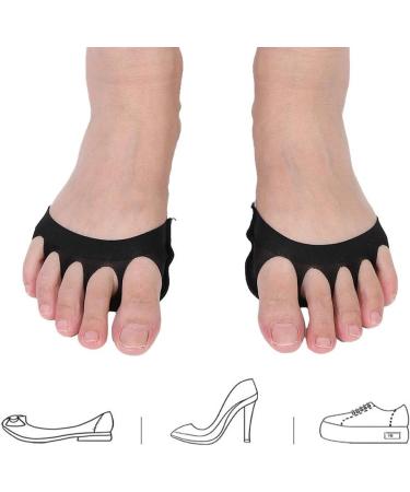 Ball of Foot Cushions for Women | 2 Pairs High Heel Comfort Pads & Forefoot Cushion Inserts | Thick Black Shoe Insoles for Foot Care - Buy Online on GoSupps.com
