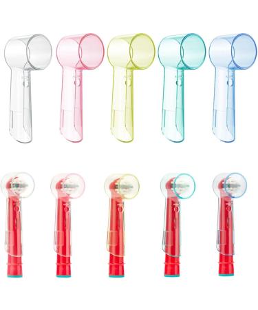 10 PCS Electric Toothbrush Covers - Portable Head Caps for Home and Outdoor Use (Transparent Pink Yellow Blue Green) - Ideal for Camping and Hiking - Buy Online on GoSupps.com