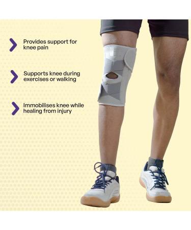 Knee Brace for Men with Side Stabilizer - Ultimate Support & Comfort for Active Lifestyles | International Shipping Available - Buy Online on GoSupps.com