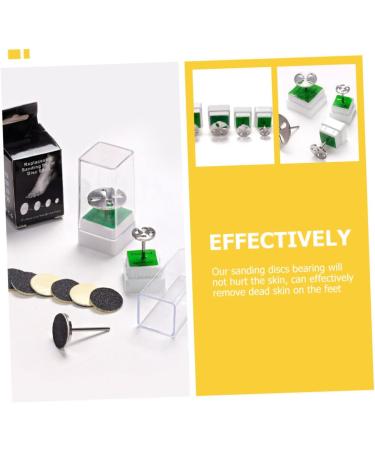 Mipcase Foot Bearings Dead Skin Remover Bearing Sanding Discs Bearing Sandpaper Bearing for Foot Anti-wear Bearing Supply Tool Small Major Component Stainless Steel 6.9x2.5cm - Buy Online on GoSupps.com