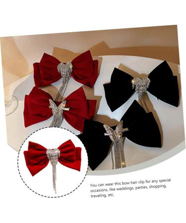 BELLIFFY Tassel Hair Clip Hair Accessories Girl Bow Hairpin Hair Bow Clip Bow Tassel Barrette Hair Bowknot Bow Hair Barrette Bow Barrette Bowknot Barrette Bowknot Tassel Hairpin - Buy Online on GoSupps.com