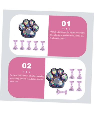 Didiseaon 1 Set Nail Practice Holder Nail Art Stand Nail Tip Holder Crystal Show Rack Nail Art Holder Nail Display Stand Manicure Tools Nail Stands for False Nails Crystal Glue Shine 4.8x4.5cm As Shown - Buy Online on GoSupps.com