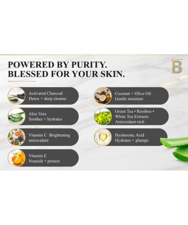 THIS IS BLESSED Divine Face Cleanser Vegan Plant-Powered Daily Face Wash with Aloe Vitamin C & Activated Charcoal Hydrating Brightening Detoxifying Formula for All Skin Types 6 fl oz - Buy Online on GoSupps.com