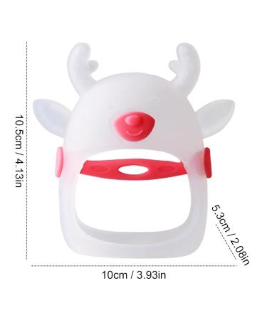 Neamou Red Silicone Brain Shape Teether for Infants - Soothing Gum Relief & Hand Pacifier (4-8 Months) - Buy Online on GoSupps.com