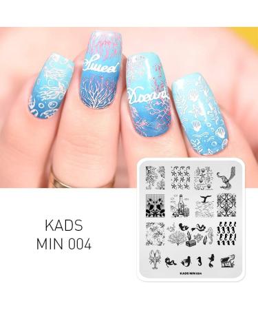 KADS 4Pcs Nail Art Stamping Plate Set for Salon Designs - O1 - Buy Online on GoSupps.com