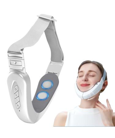 Electric Double Chin Reducer and V-Face Shaper with 6 Modes 12 Gear Adjustable Intensities Face Lift Device Beauty Belt Face Slimming for Double Chin for Women's Facial Care
