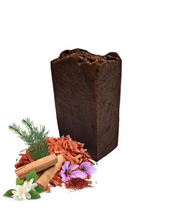 Exquisite Sandalwood Herbal Cleansing Bar Soap | Natural Organic Handcrafted | 5oz Therapeutic Soap with Mysore Sandalwood Saffron & Botanical Extracts for Men & Women - Buy Online on GoSupps.com