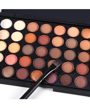 40 Color Eyeshadow Palette with Brush - Matte & Shimmer Cream Makeup Set for Stunning Looks | Best Quality International Shipping - Buy Online on GoSupps.com