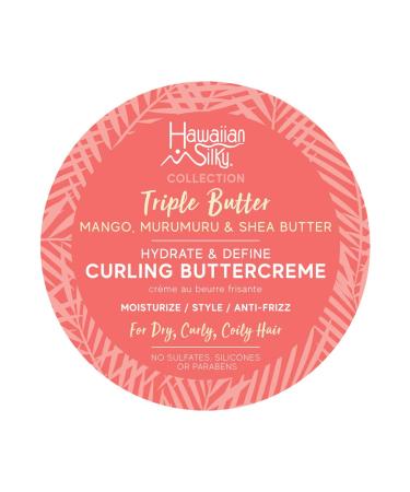 Hawaiian Silky Mango & Murumuru Butter Curling Butter Creme | Frizz-Free Hydration & Definition | 12 fl oz | Triple Butter Collection - Buy Online on GoSupps.com