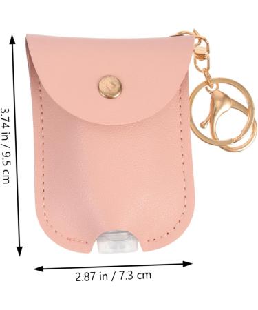 Fomiyes 4-Piece PU Leather Travel Bottles & Keyring Set | Stylish Hand Soap Medallion Key Decor | International Shipping Available - Buy Online on GoSupps.com