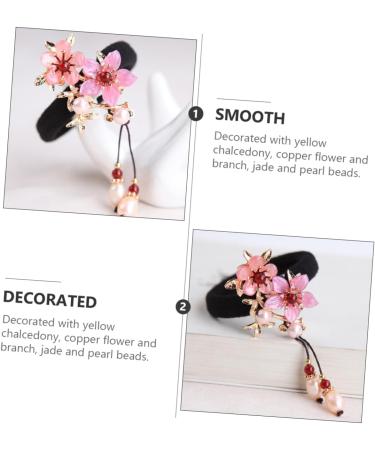 1pc Hair Tie Hair Ribbons for Women Japanese Kimono Hair Accessories Chinese Hair Scrunchies Flower Hair Rope Ponytail Holder Elastic Hair Rope Hanfu Hair Ring Girl Copper Etc. - Buy Online on GoSupps.com