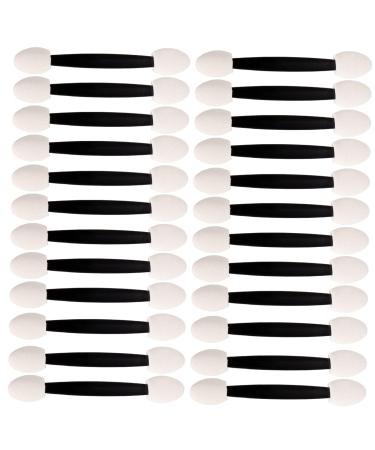 Beavorty 4 Double Ended Eye Shadow Stick Sponge for Makeup Mini Makeup Sponge Beauty Accessories Makeup Applicator Brush Lipstick Brush Applicator Eyeshadow Double Sided Oval 6.1x1CM As Shown