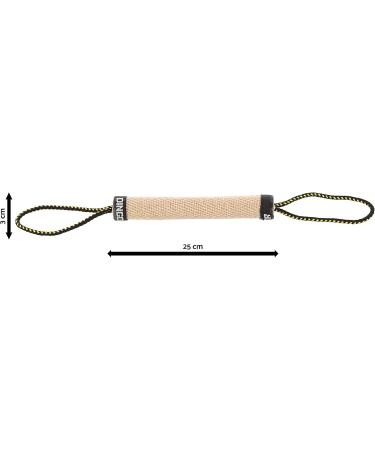 Dingo Gear Jute Bite Sausage Roll - 25x3 cm Dog Training Toy with 2 Holders | IGP IPO Approved - Buy Online on GoSupps.com