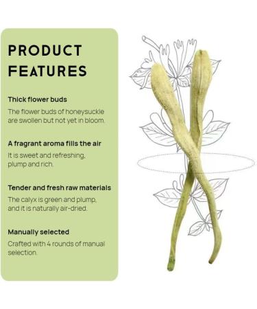 HQZMCTE Tisane Naturelle - 150g/paquet De Ch vrefeuille S ch + 50g/paquet De Baies De Goji S ch es - Sans Additif - Buy Online on GoSupps.com