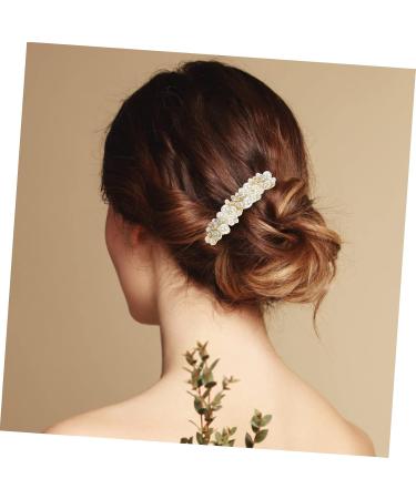 Ipetboom Alloy Rhinestone Hair Comb Wedding Hair Clip Pearl Clips for Hair Wedding Headpiece for Bride Diamond Headpiece Tiara Bridal Headdress Bridesmaid Crystal Accessories Rhinestones - Buy Online on GoSupps.com