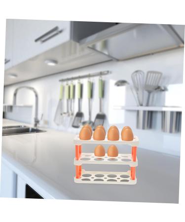 KOMBIUDA Fridge Eggs Holder Egg Grid Eggs Clear Plastic Containers Clear Plastic Tray Plastic Egg Holder Household Crisper Transparent 22.3X16.2X10.1CM - Buy Online on GoSupps.com