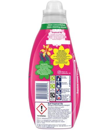 Surf Tropical Lily Laundry Liquid 24 Washes 648ml - Buy Online on GoSupps.com