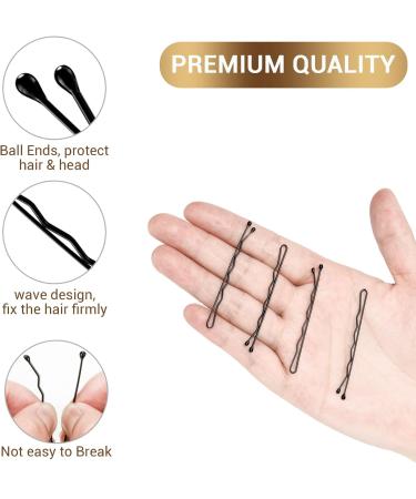 DURAIU 150 Pcs 6cm Bobby Pins for Women Hair Styling - Strong Hair Grips for Hairdressing Salons (Black) - Buy Online on GoSupps.com
