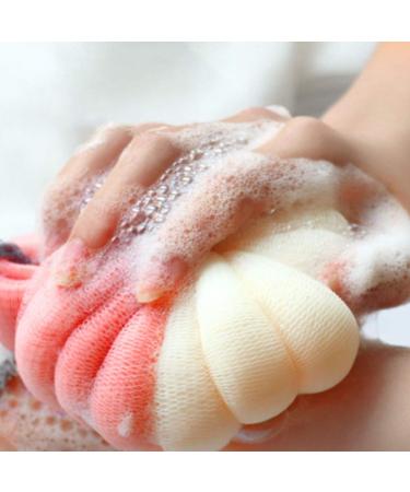 Lurrose 2Pcs Bath Loofah Sponge Set | Exfoliating Body Scrubber for Shower | Men Women | Random Color - Buy Online on GoSupps.com