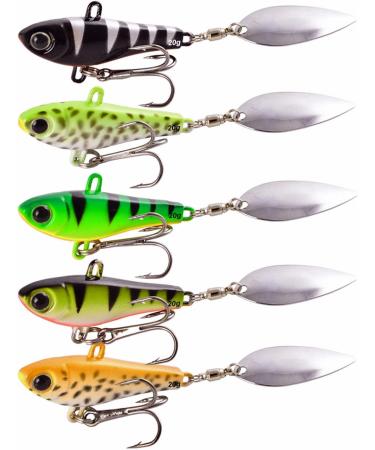 Njord Kalastus Jig Spinner Set 2023 - 5-Piece 20g UV-Active Lead Head for Perch Pike Zander & D bel | Colorful Trigger Hook | International Shipping - Buy Online on GoSupps.com